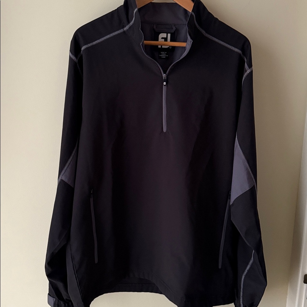 FJ Black and Gray Quarter-Zip Pullover